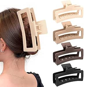 ZYTJ 5 Inche Extra Large Claw Clips for Thick Hair and Long Hair, 4 Pack Xl Jumbo Claw clips, Ove... | Amazon (US)