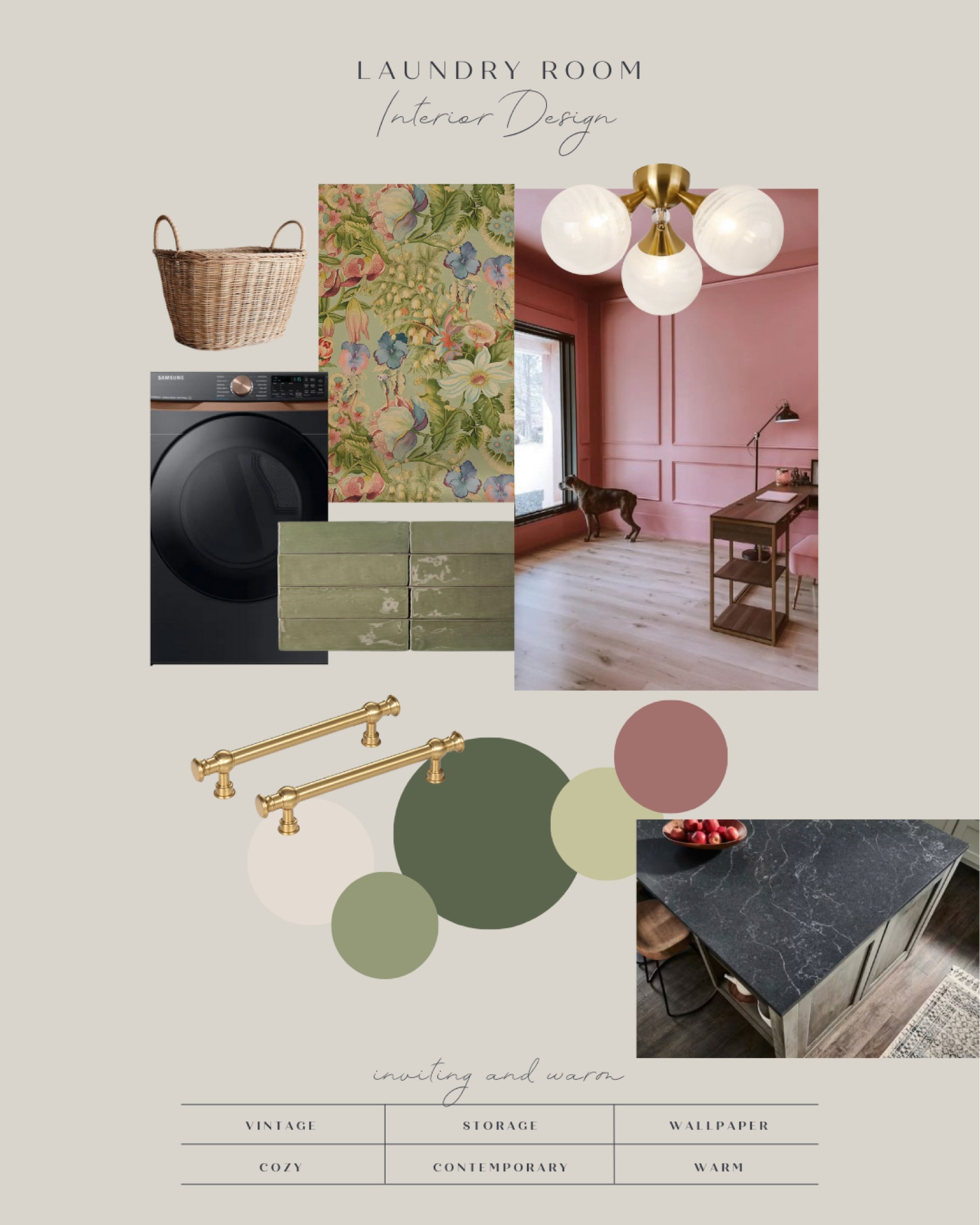 Laundry room renovation! #interior #home #makeover #laundryroom #decor #homestyle #interiordecor #wallpaper #lighting 

#LTKHome