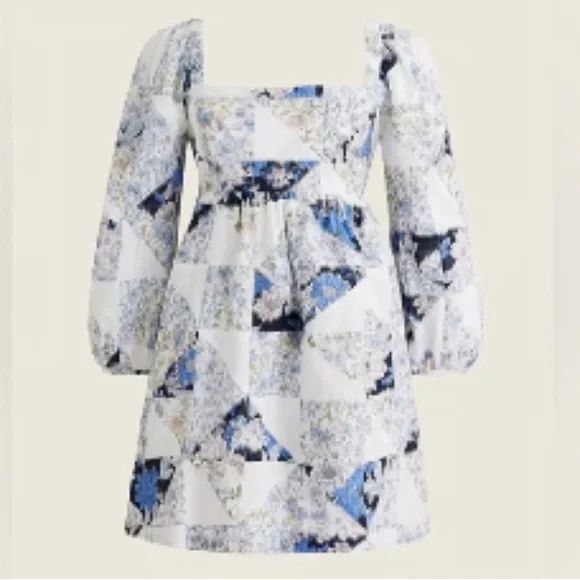 Jcrew Cotton Patchwork Dress. Size M | Poshmark