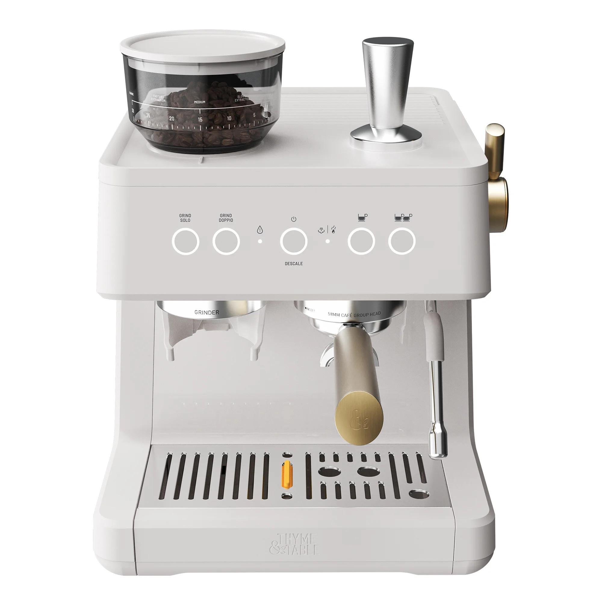 Thyme & Table Barista Grade Espresso Machine with 15-Bar Pressure, Conical Burr Grinder and Steam... | Walmart (US)
