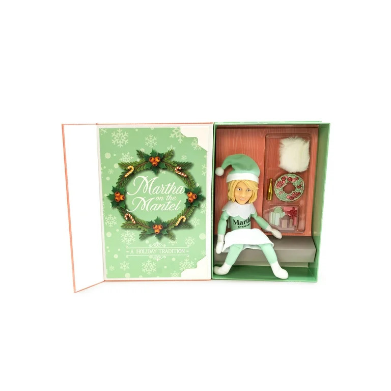Martha Stewart Martha on The Mantel Christmas Green Plush Figurine, 10.5" | Walmart (US)