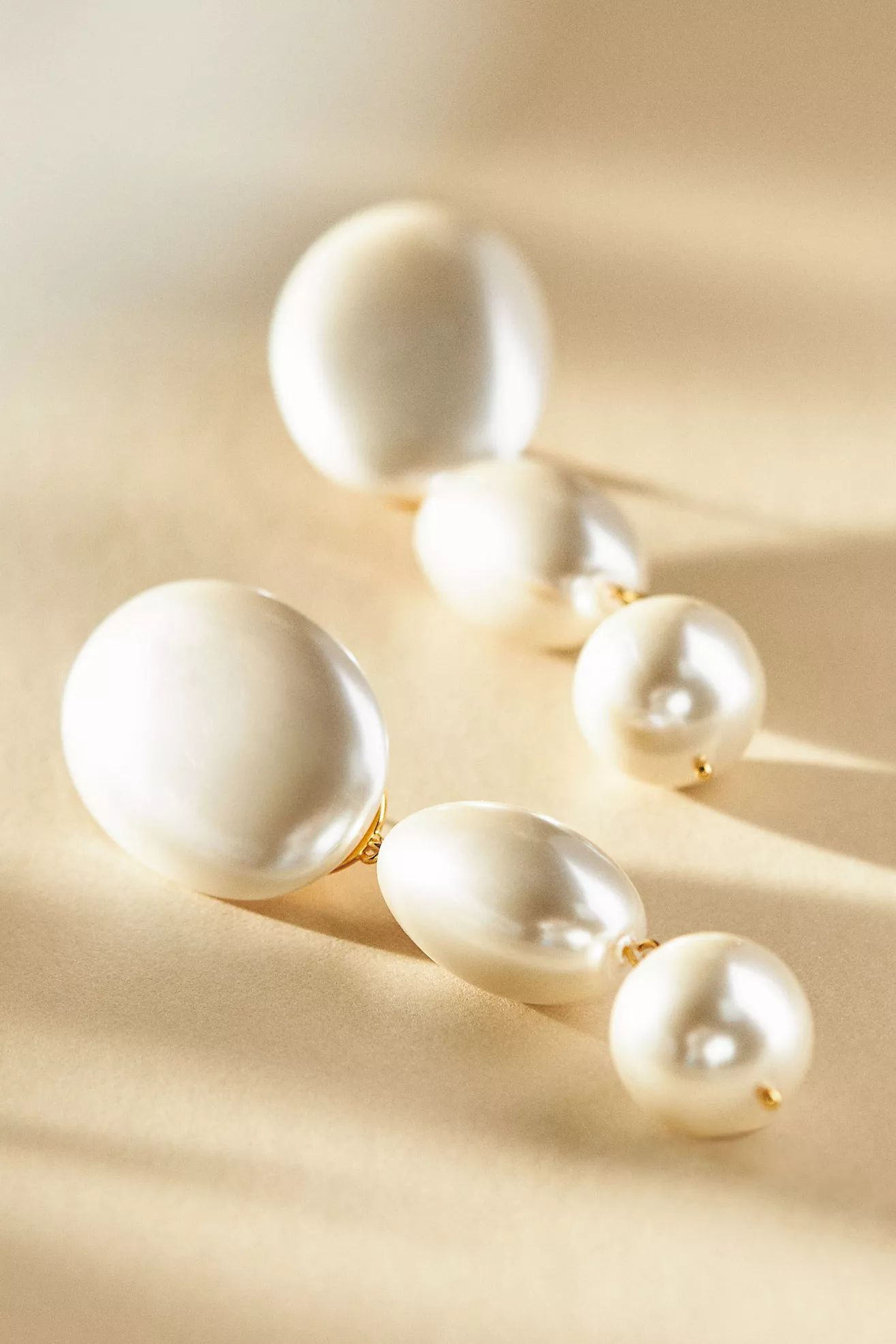 Lele Sadoughi Pearl Linear Bubble Earrings | Anthropologie (US)