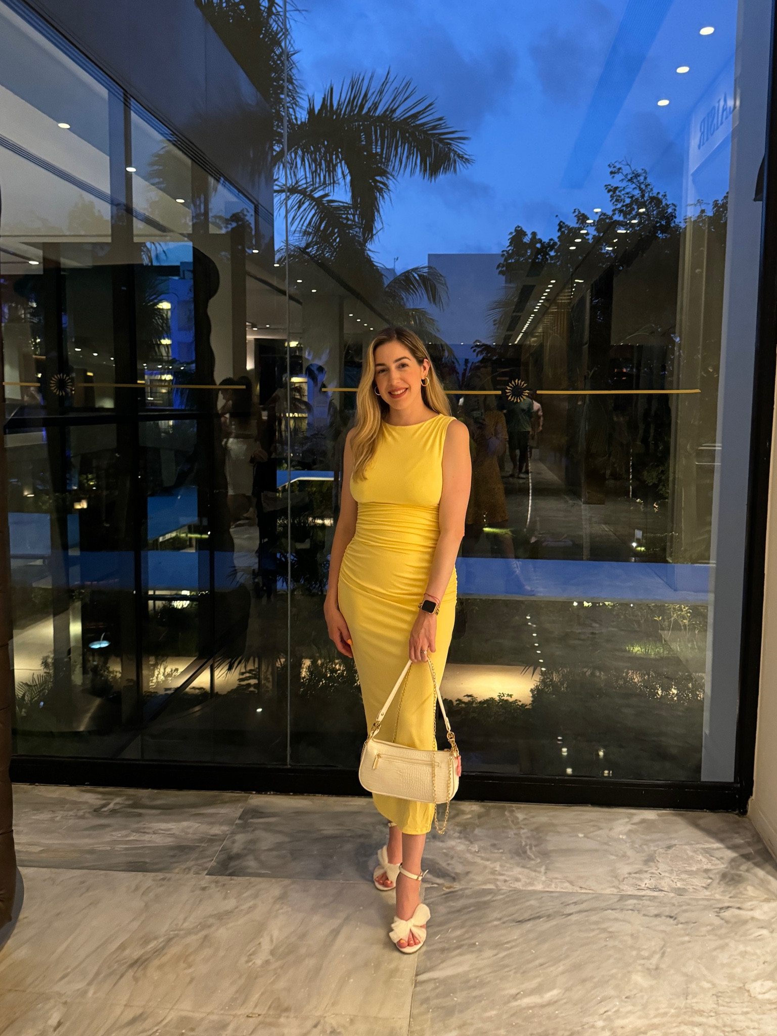 Perfect yellow summer dress for a dinner, cocktail party, wedding, vacation. 

These are my favorite earrings and for the cost, I can’t believe how perfect they are. Got them 2 years ago and wear almost every day.

The purse holds so much more than you would think.

And the heels were supposed to be my wedding heels, so I found another special occasion for them.

#resortwear 

#LTKStyleTip #LTKWedding #LTKFindsUnder50