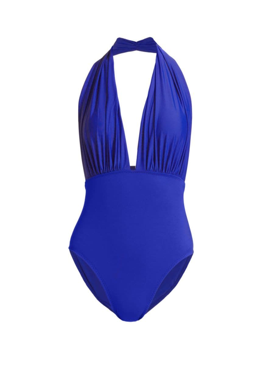 Mio Halter One-Piece Swimsuit | Saks Fifth Avenue