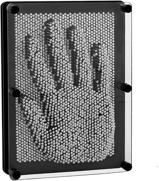 LXS 3D Pin Art Board Game Toy - Large Size(6 x 8 inches), Classic Pin Impression Desk Toys Sculpt... | Amazon (US)