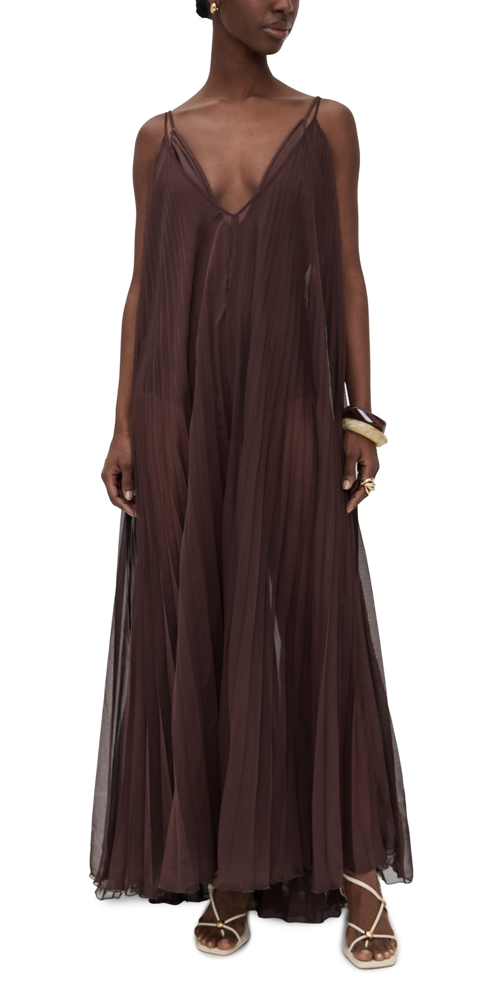 Shani Shemer Uma Maxi Dress Espresso S | Shopbop
