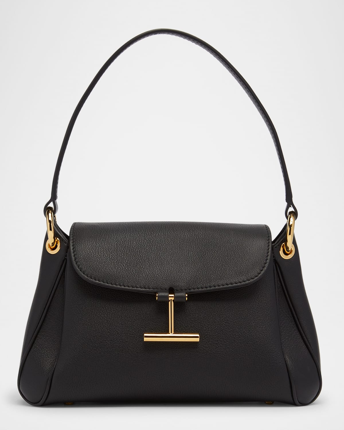 Tara Small Shoulder Bag in Grain Leather | Neiman Marcus