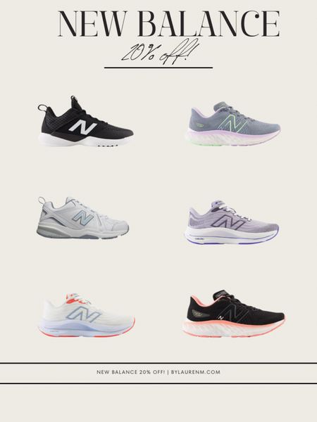 New Balance 20% off sale! Running shoes, running sneakers. 

#LTKfindsunder100 #LTKshoecrush #LTKsalealert