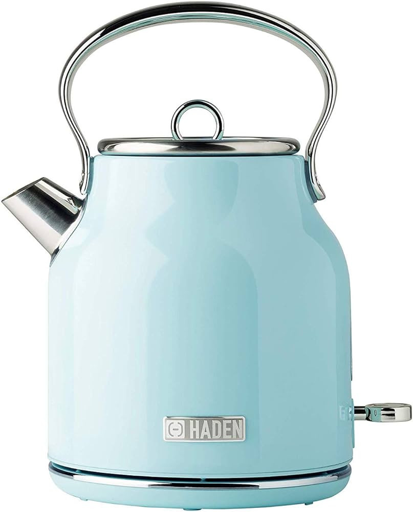Haden Heritage 1.7 Liter Stainless Steel Electric Kettle, Hot Water Kettle with 360-Degree Base a... | Amazon (US)
