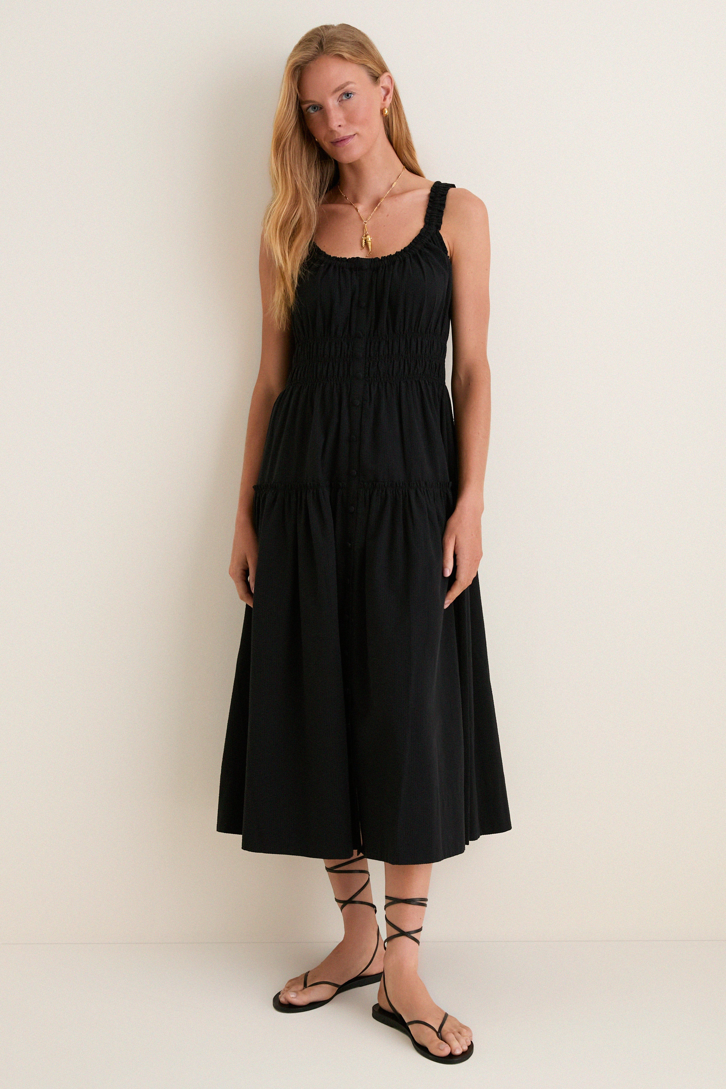 Red Gingham Landis Midi Dress | Tuckernuck (US)