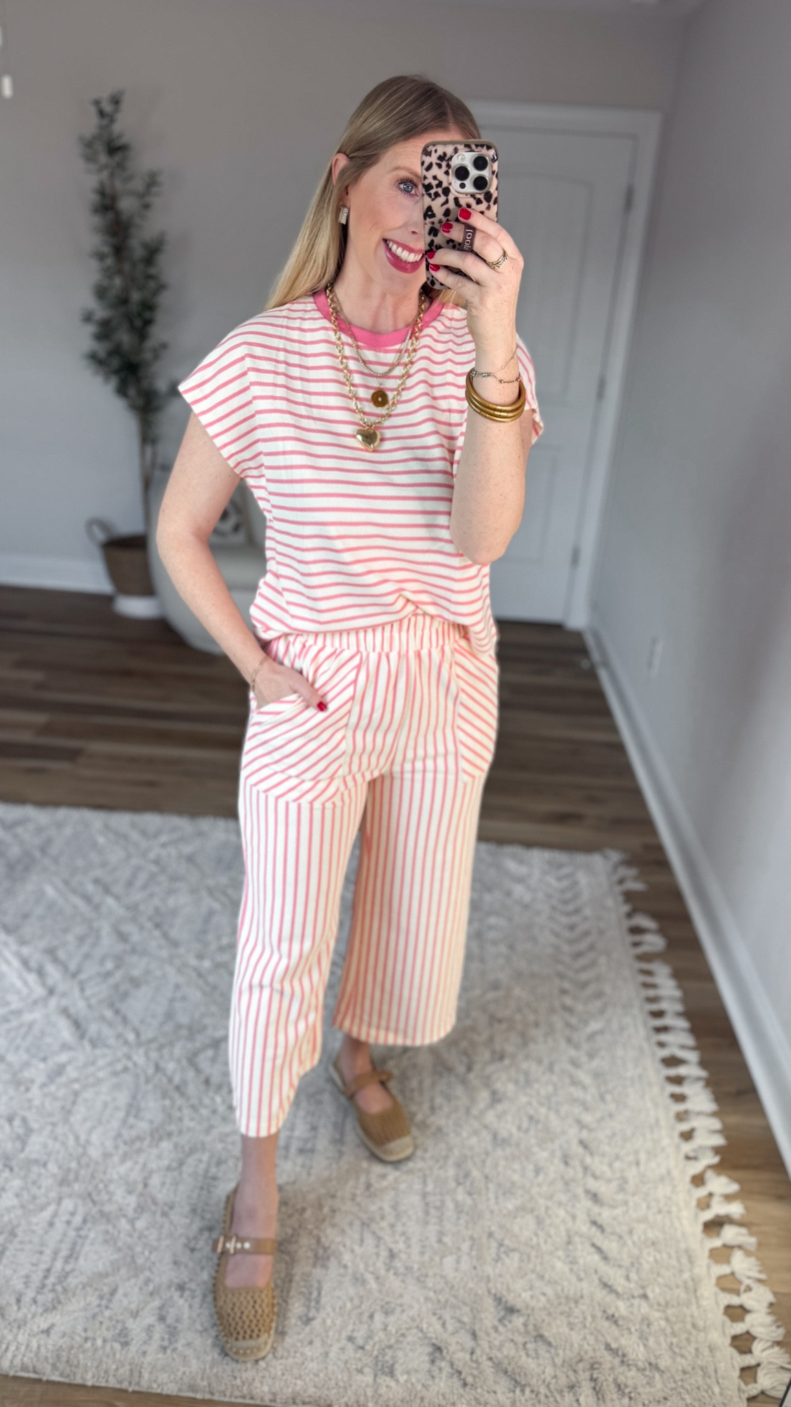 Daily try on, Amazon fashion, Amazon try on, pink stripe outfit set

#LTKootd #LTKSaleAlert