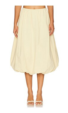LIONESS Intuition Bubble Midi Skirt in Cornsilk from Revolve.com | Revolve Clothing (Global)