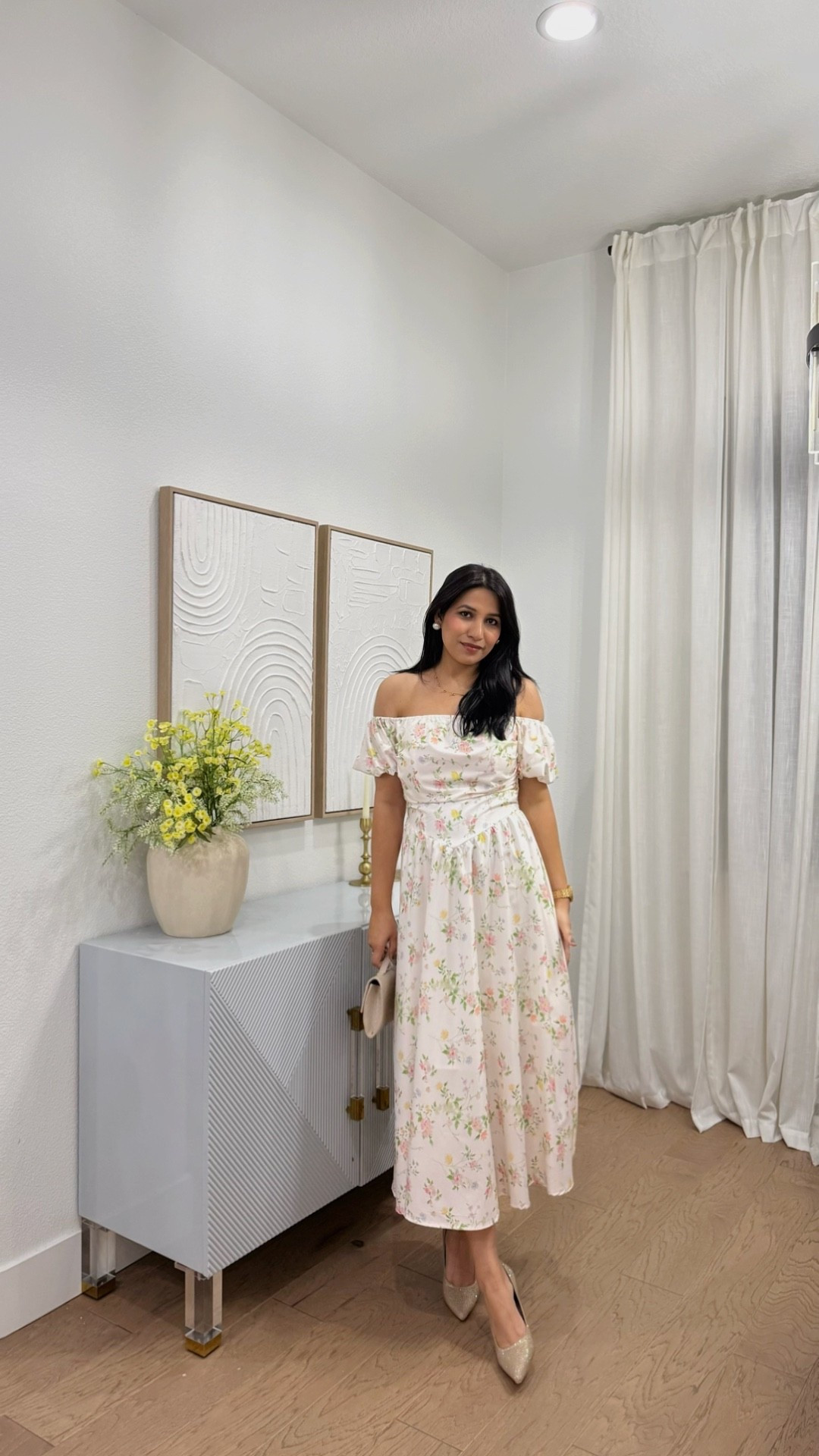 Valentine’s Day outfit idea #prettydress #romanticdress #datenightoutfit #mididress #offshoulderdress #fitandflaredress

#LTKSaleAlert #LTKPetite #LTKFindsUnder50