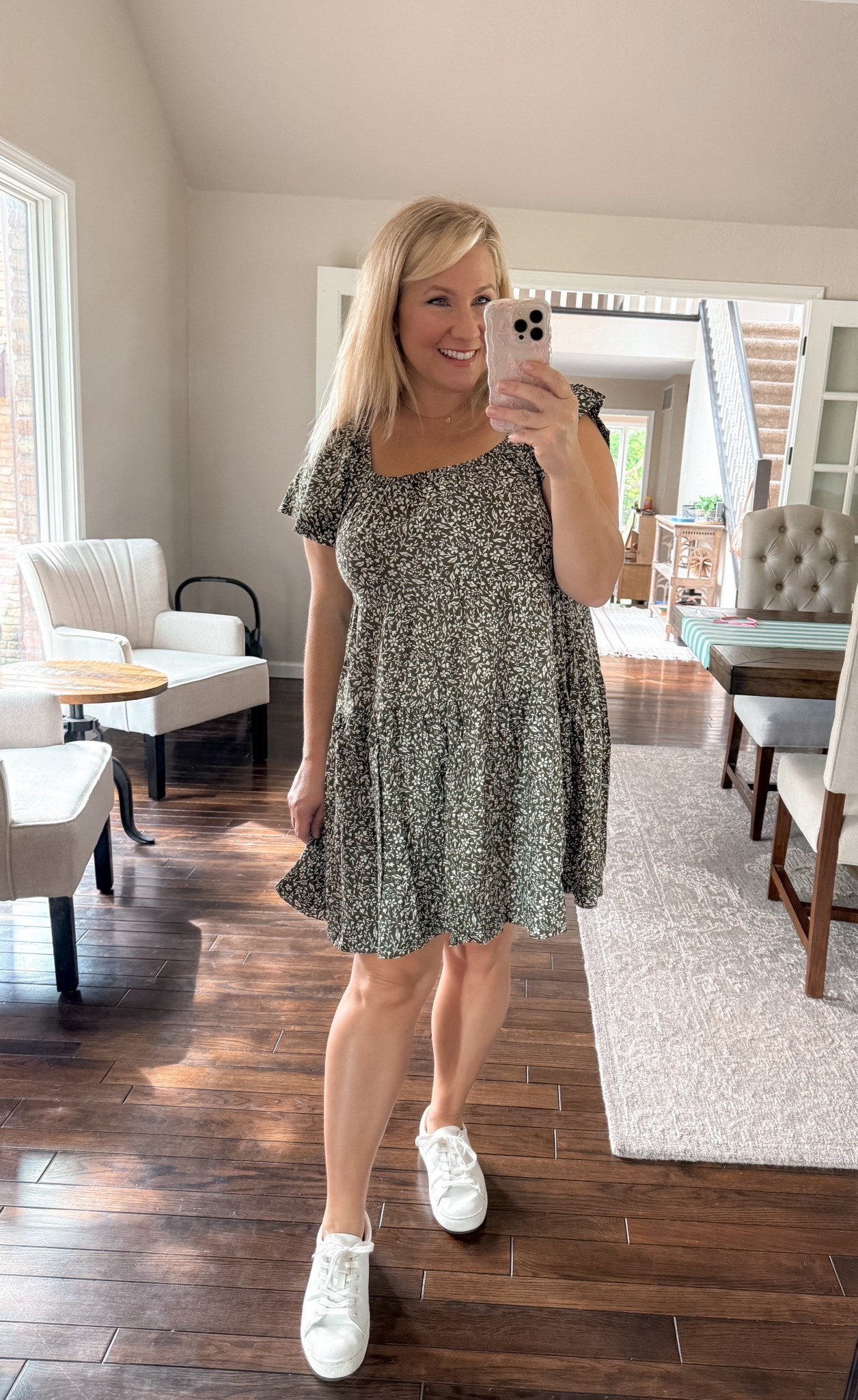 Super cute fall dress! Wearing a size L but it does run slightly big and the color is a little darker than it looks online! Can be bump friendly! 

#LTKMidsize #LTKSaleAlert #LTKFindsUnder50