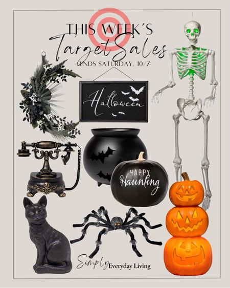 Target circle week 30%off Halloween, pumpkins, bats, wreaths, skulls skeleton 

#LTKhome #LTKHalloween #LTKsalealert