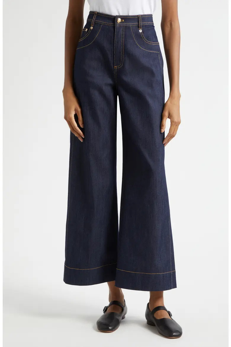 Sallie High Waist Ankle Wide Leg Jeans (Women) | Nordstrom | Nordstrom