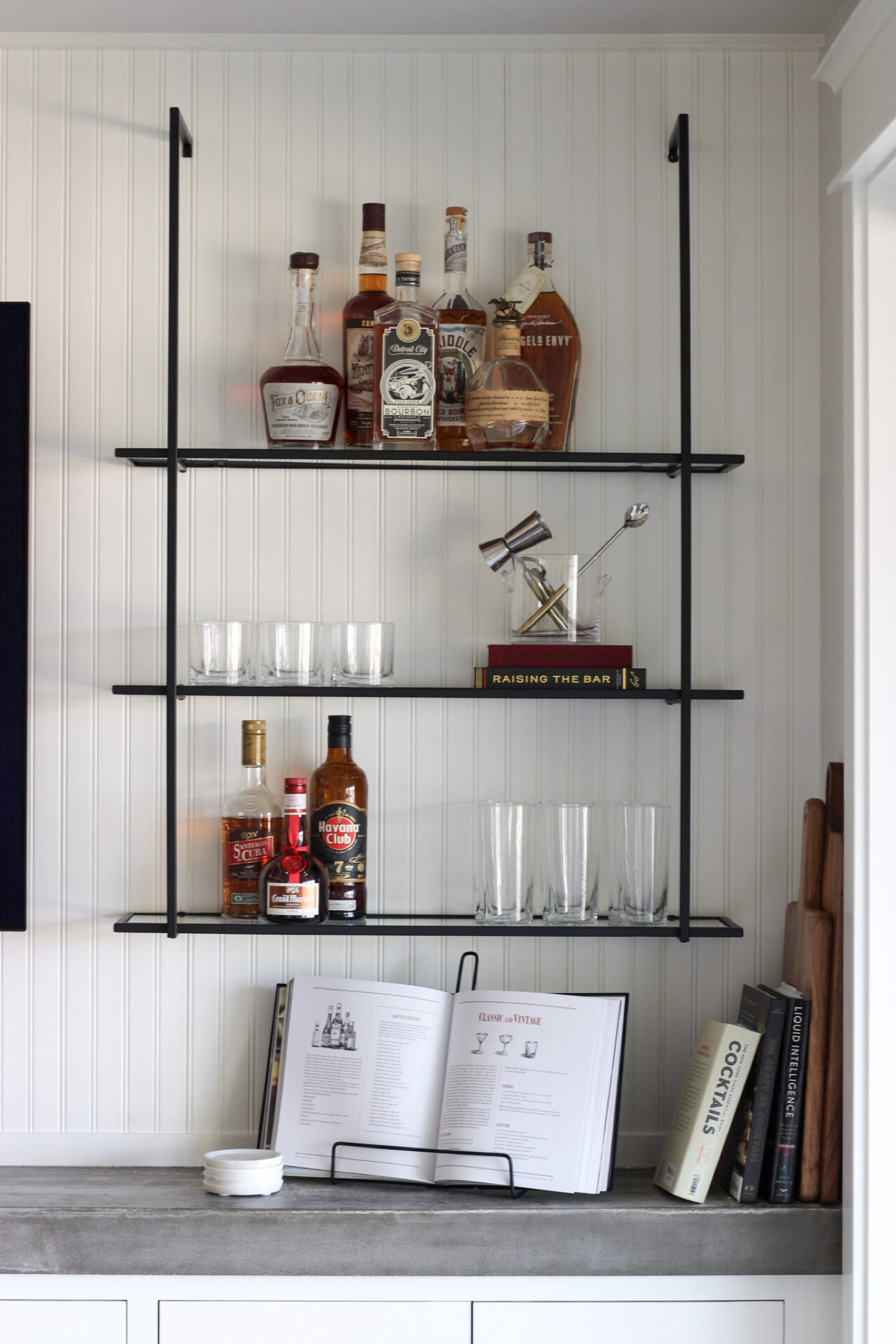 Open shelf styling, bar shelves, basement bar

#LTKFindsUnder50 #LTKHome #LTKStyleTip