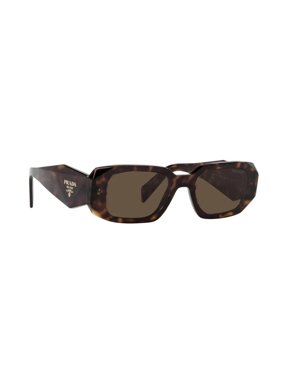 Prada Eyewear PR17WS geometric-frame Sunglasses | Brown | FARFETCH | Farfetch Global