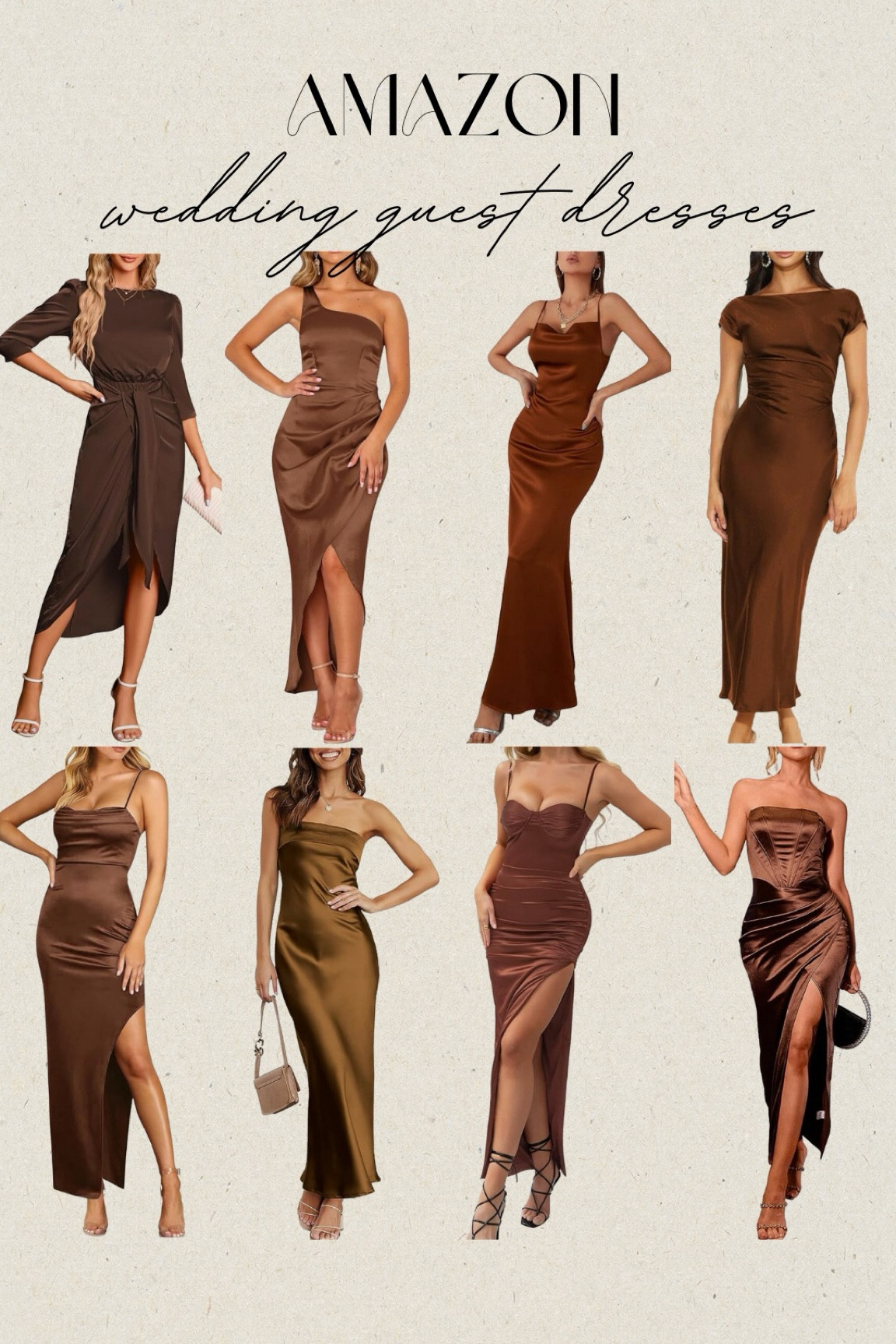 princess polly baby blue dress Brown Wedding Guest Dresses | Chocolate, Tan & Camel Styles main image 0