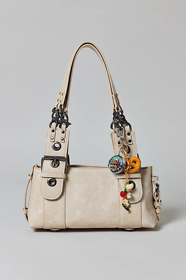 Silence + Noise Chain Strap Shoulder Bag in Bone, Women's at Urban Outfitters | Urban Outfitters (US and RoW)