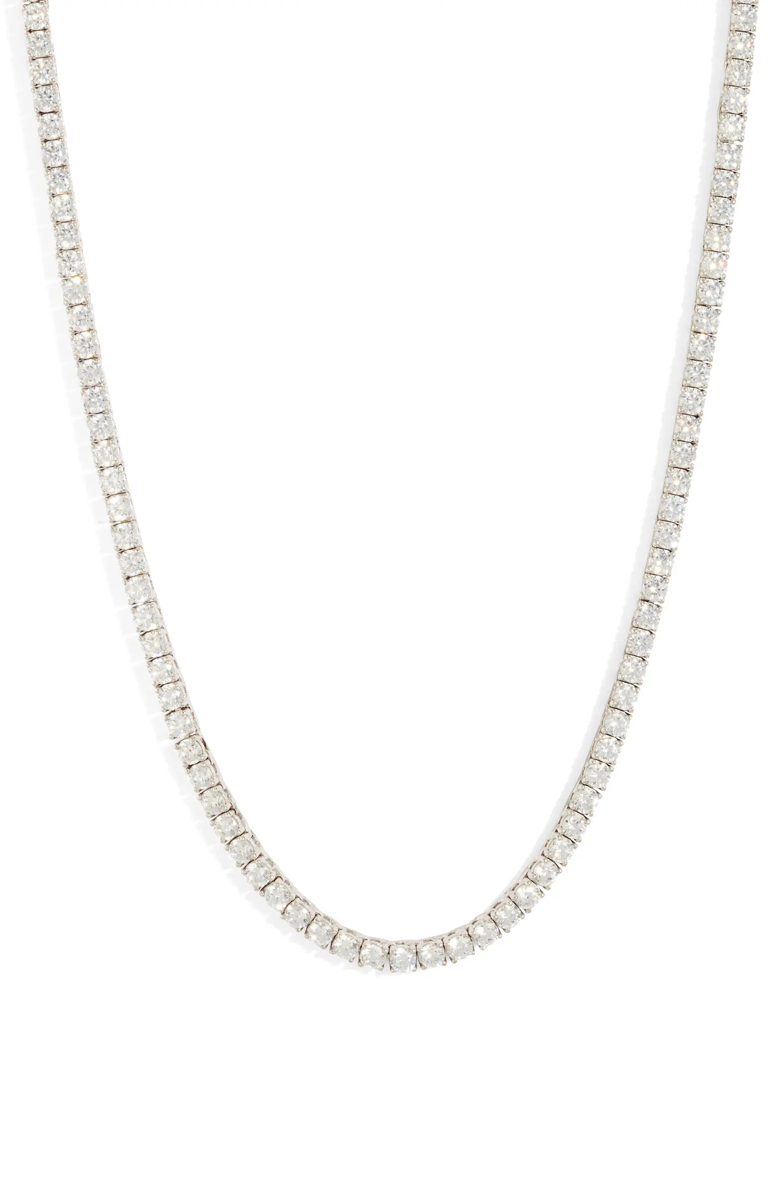 Classic Cubic Zirconia Tennis Necklace | Nordstrom