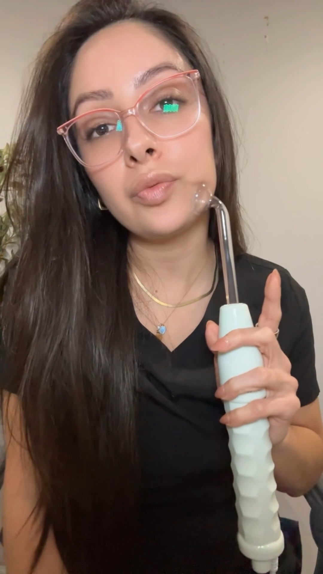 Esthetician Recommended high frequency wand with both neon and argon gas. 
I’ve had issues for years from perimenopause and when my esthetician friend of mine told me to get this wand to help stimulate hair growth (along with other things) I knew I had to get it. 
This wand has both neon and argon combined together to tackle my biggest issues. Acne, fine lines and wrinkles, loss of elasticity and collagen. 
The benefits are amazing. My hair line and skin thank her for giving me this little secret. 

High frequency wand 
High frequency facial 
Skincare Device 
Esthetician skincare 
Anti aging tool 
Acne care 
Hair care 

#LTKmomlife #LTKselfcare #LTKFindsUnder100