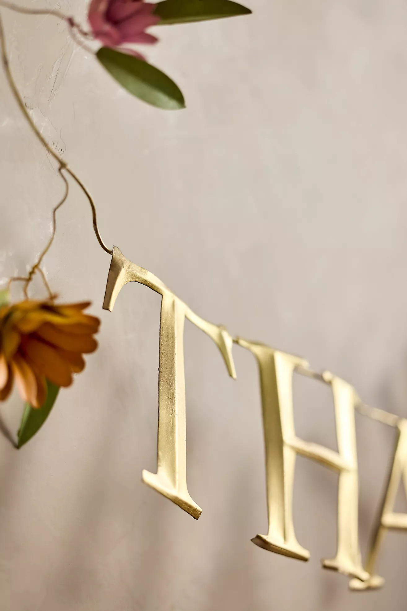 Thankful Iron Garland | Anthropologie (US)
