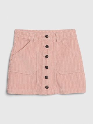 Kids Cord Button-Front Skirt | Gap (US)