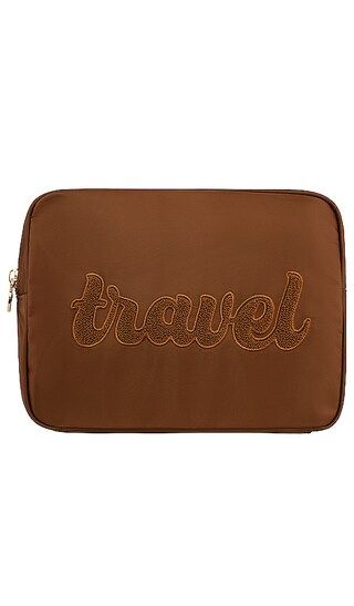 Travel Large Pouch in Chocolate | Revolve Clothing (Global)