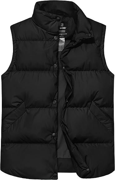 wantdo Women's Puffer Vests Thicken Winter Vest Warm Bubble Vest Winter Coat | Amazon (US)
