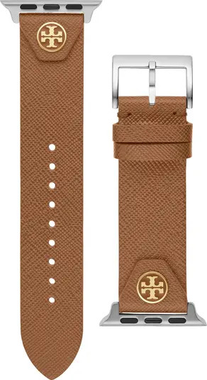 Tory Burch The Studs Leather Apple Watch® Band | Nordstrom | Nordstrom