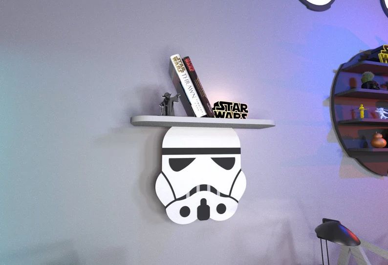 Storm Trooper Shelf  Digital File Dxf - PDF Star Space Wars Jedi Chield Nursery Decor Design Furn... | Etsy (US)