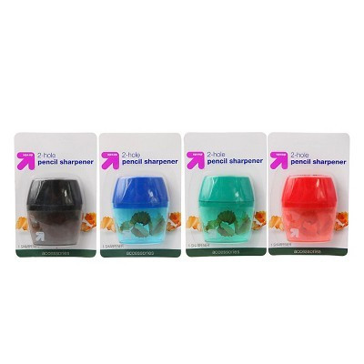 Pencil Sharpener 2 Hole 1ct (Colors May Vary) - up&up™: School Supplies, Handheld, Non-Powered, ABS & Steel, 2 Year Warranty | Target