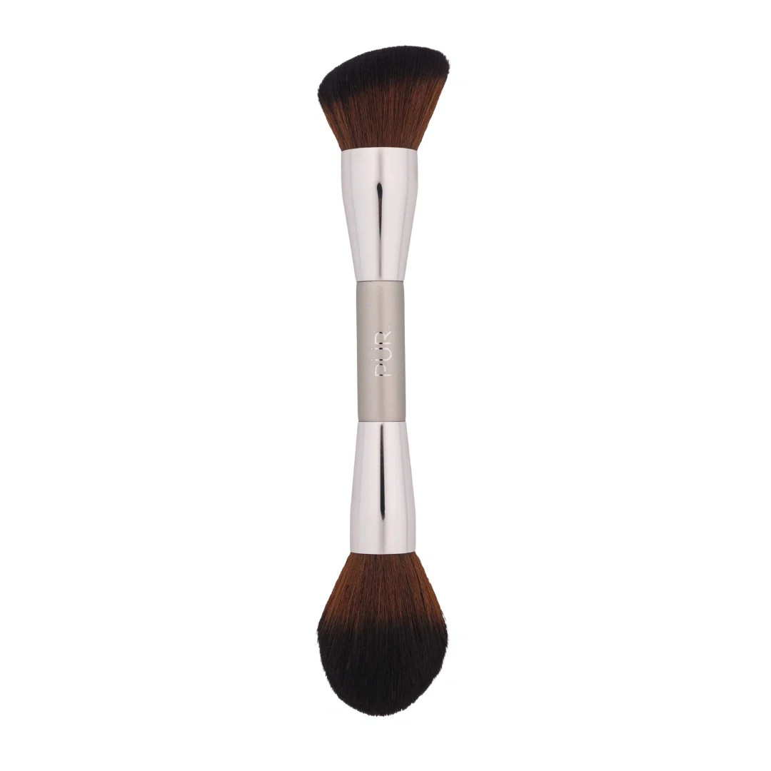 2-in-1 Foundation & Finishing Brush Cream-to-Powder Face Brush | PUR Beauty