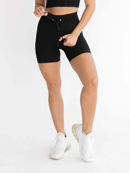 Astoria Seamless Ribbed Series Short - Black | astoria activewear