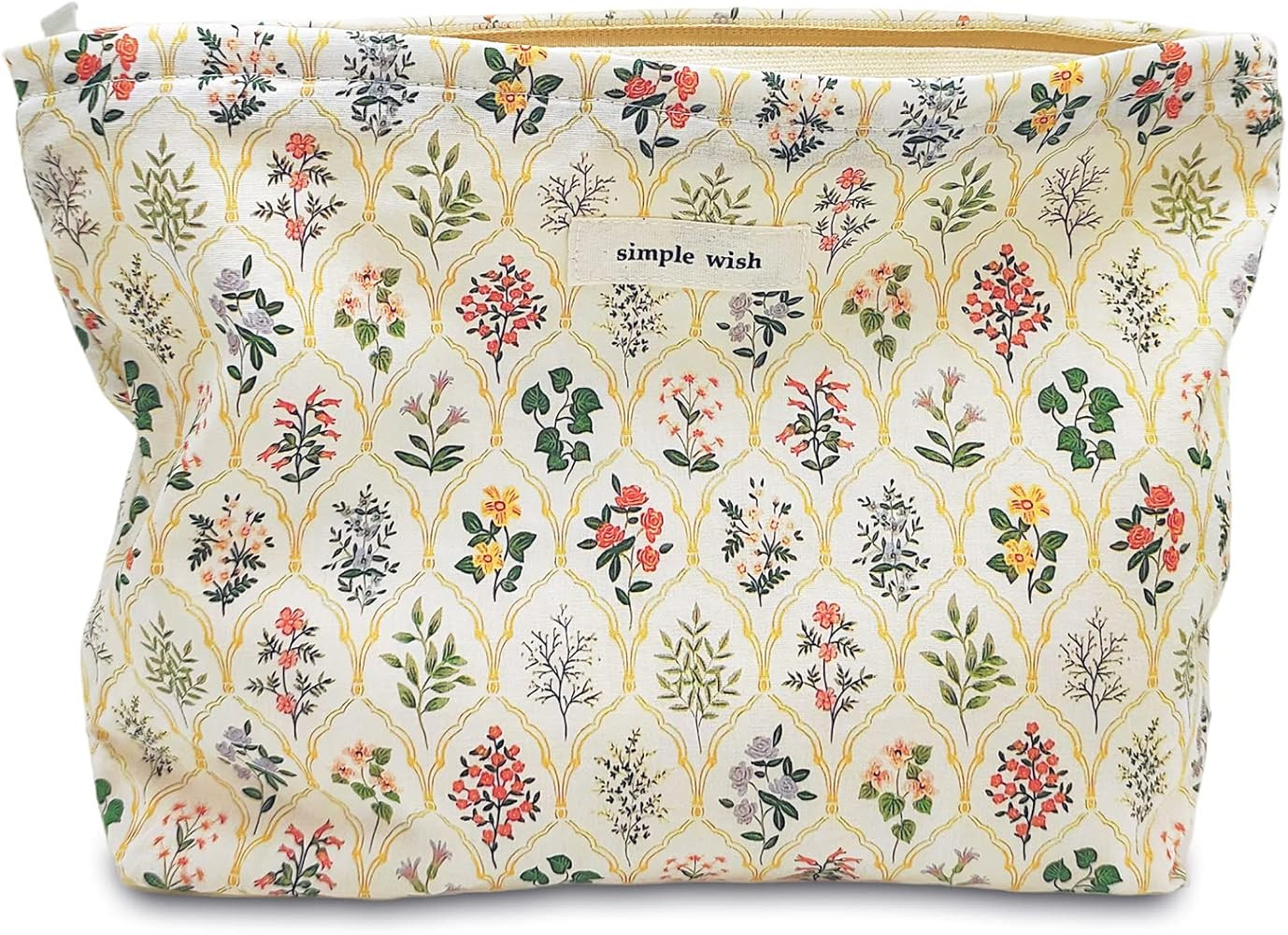 STARDW Aesthetic Floral Makeup Bag Cute Small Cosmetic Bags for Women Girls, Travel Toiletry Bag ... | Amazon (US)