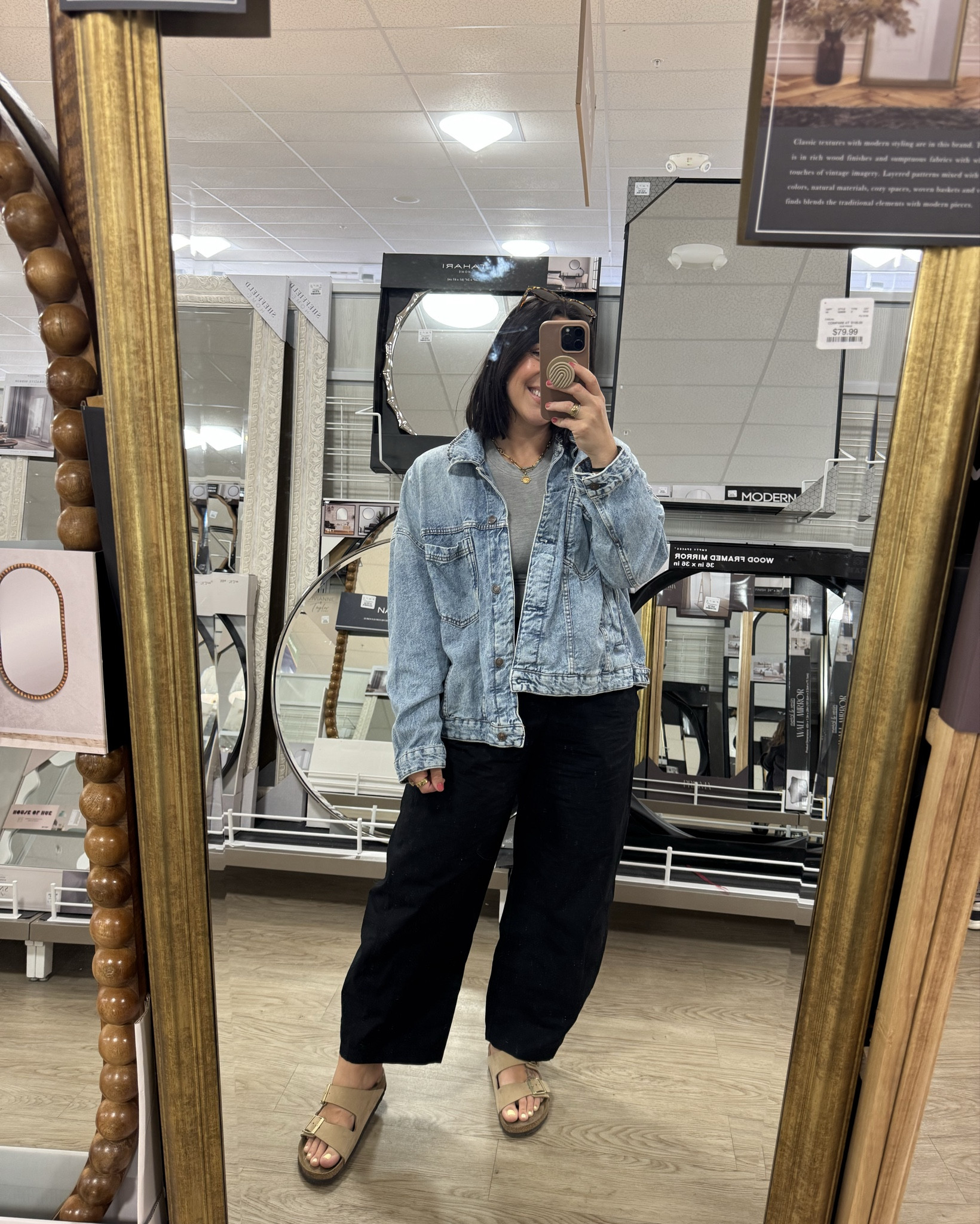 Casual day outfit for spring! Easy to throw on for errands, shopping. It’s very comfy and laid back but chic. Tops are both L, pants are M. 

#LTKStyleTip #LTKSeasonal #LTKMidsize