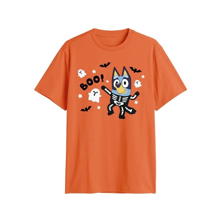 Bluey, Mens Graphic Halloween Tee, Boo, Sizes S-3XL | Walmart (US)