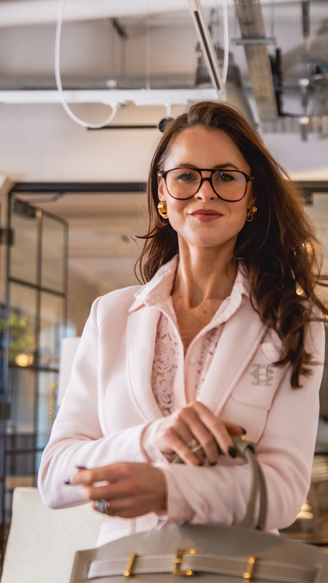 A little spring office outfit Inspo - wearing the stunning Iona lace shirt, paired with the Cambridge blazer in blush pink…how gorgeous are these tonal shades of pink? 
x