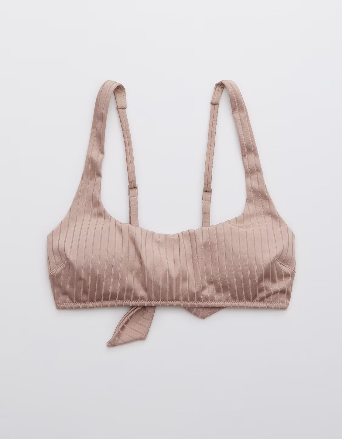 Aerie Ribbed Shine Scoop Tie Back Top | American Eagle Outfitters (US & CA)