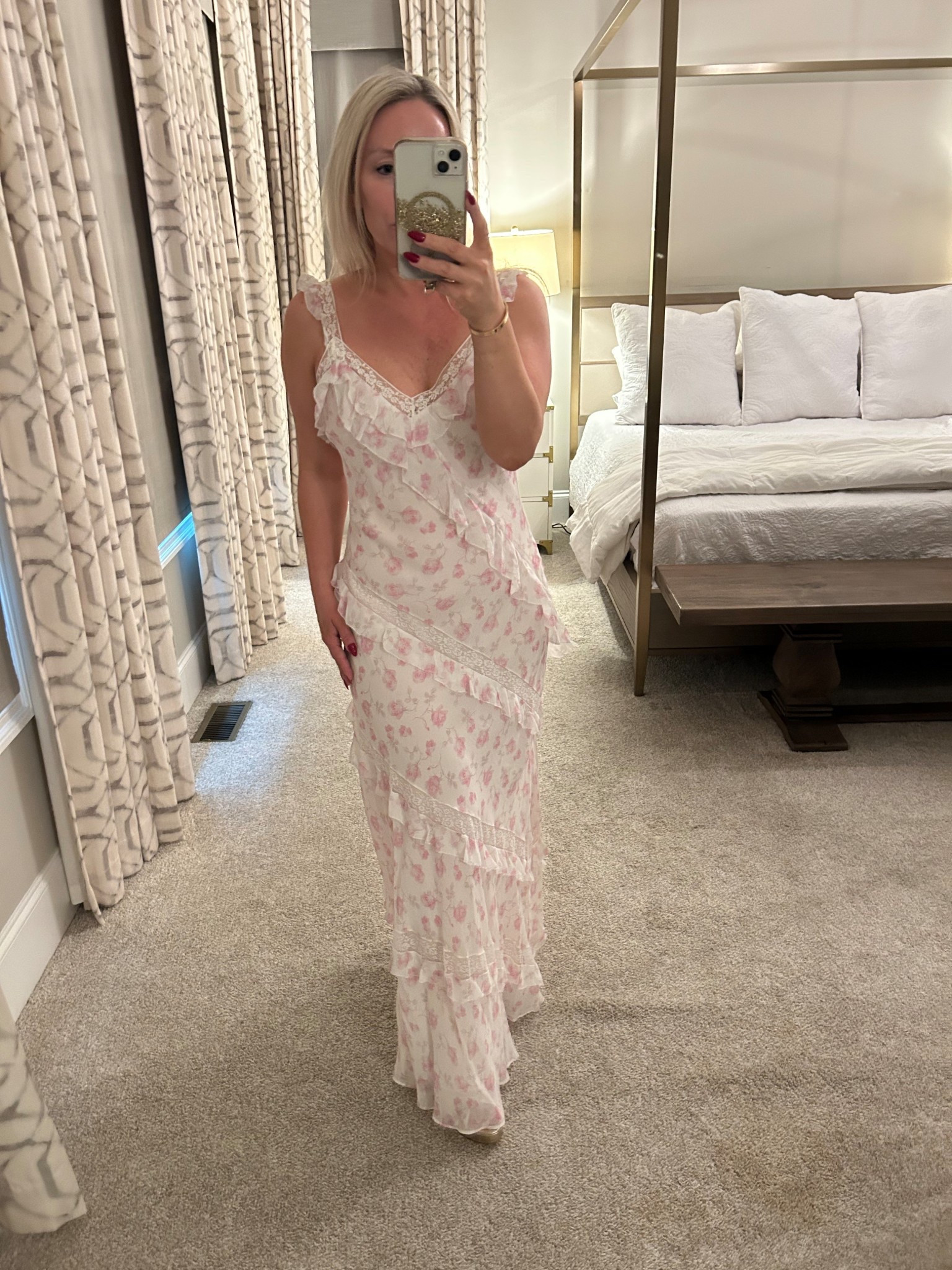 Gorgeous gown for a summer event, wedding or date night.  #loveshackfancy