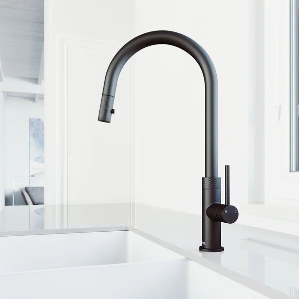 VG02033MB Bristol Pull Down Touch Single Handle Kitchen Faucet | Wayfair North America