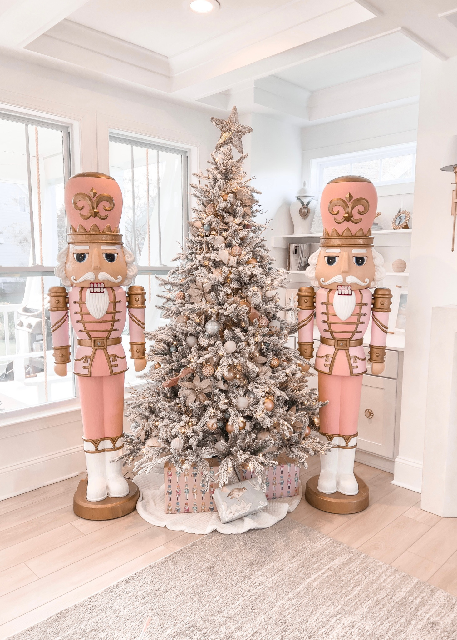 my pink christmas wonderland 💗
nutcracker makeover on chasing-chelsea.com
Pink nutcracker
Porch nutcracker
King of christmas queen flock
Flocked tree
Prelit tree
Pink christmas decor
Grandmillenial home


#LTKhome #LTKunder100 #LTKunder50