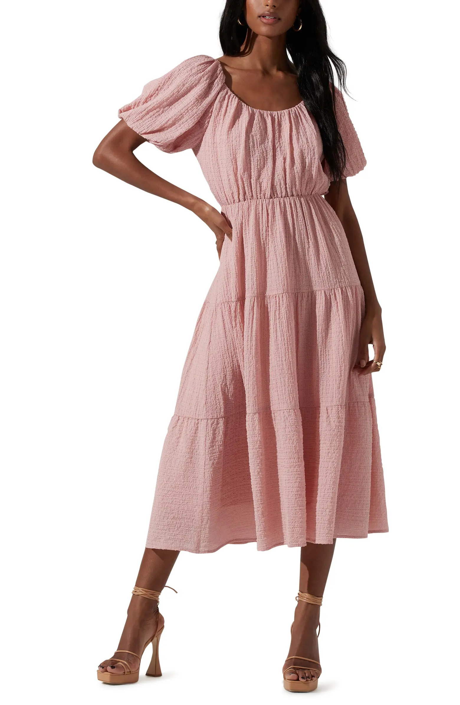 Tiered Short Sleeve Dress | Nordstrom