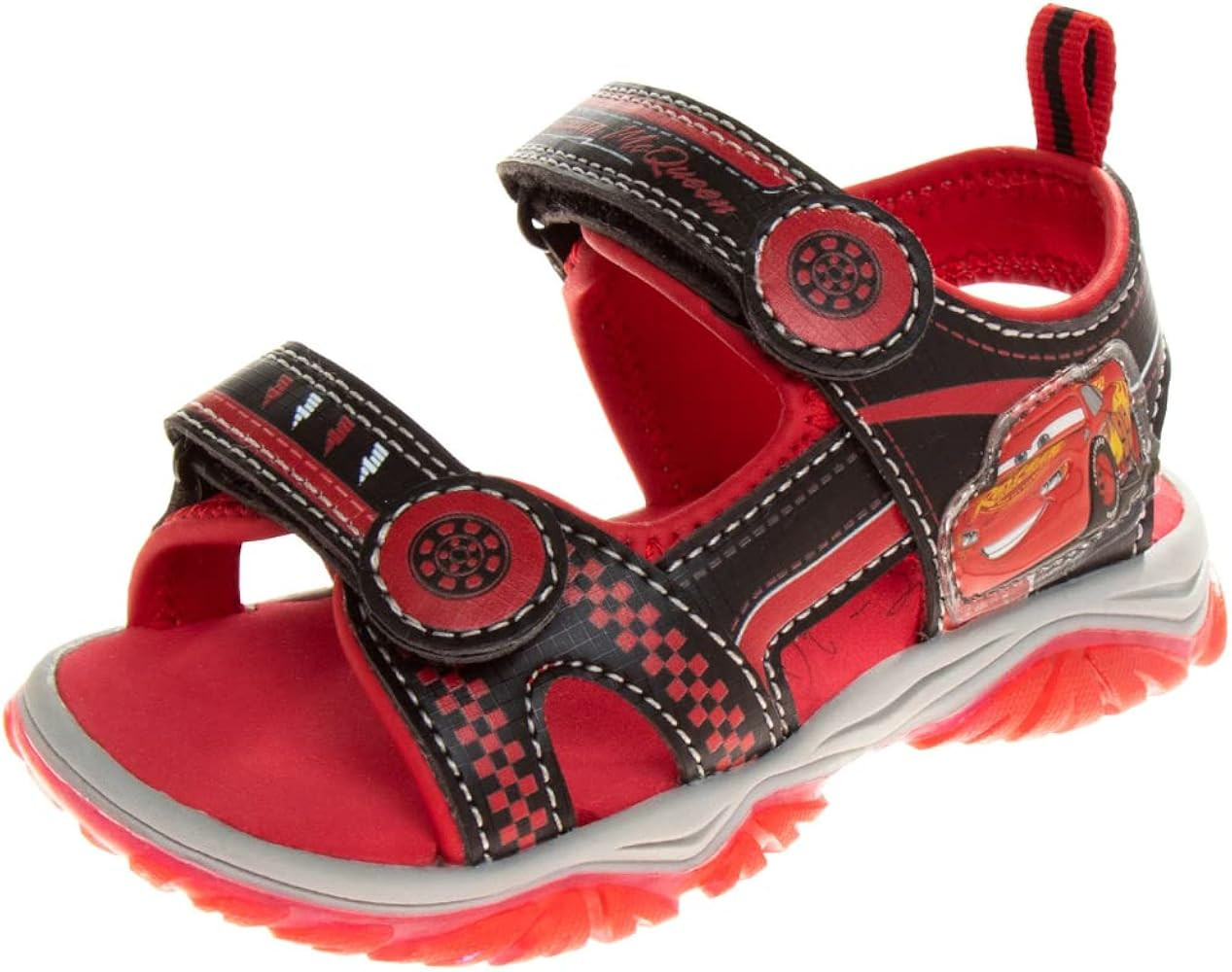 Disney Pixar Cars Lightning McQueen Boys Light up Sandals (Toddler/Little Kid) | Amazon (US)