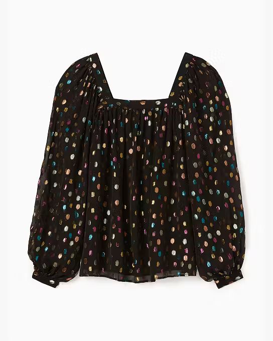 Metallic Holiday Dots Belle Top | Kate Spade (US)