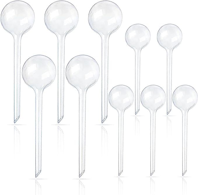 10 Pcs Plant Watering Globes,Clear Automatic Watering Bulbs,Plastic Garden Water Device for Plant... | Amazon (US)