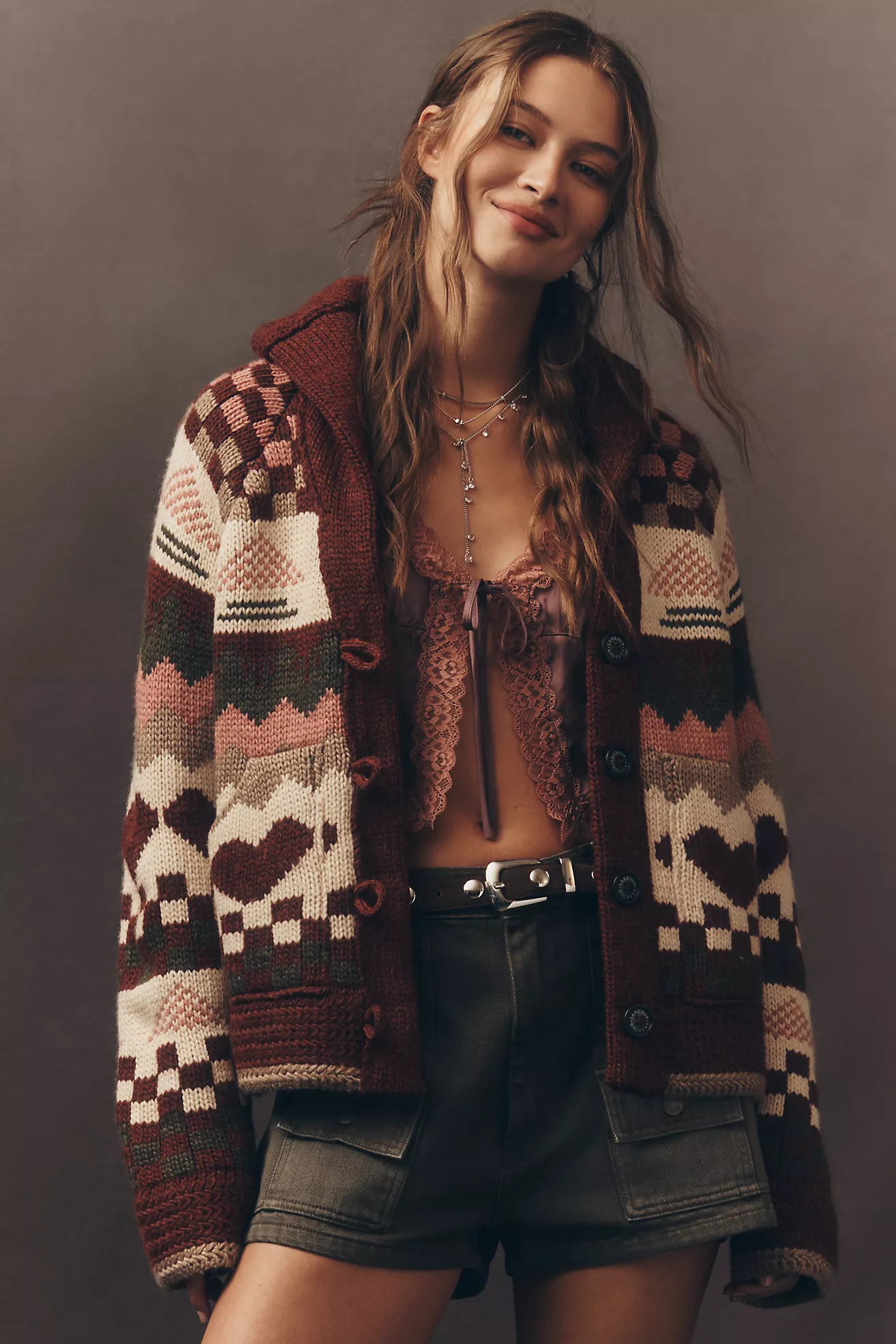 Barbour Ruby Fair Isle Wool Blend Cardigan Sweater | Anthropologie (US)