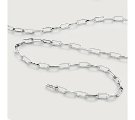 Paperclip Chain Necklace 18' | Monica Vinader (Global)