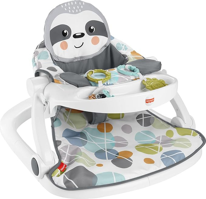 Fisher-Price Portable Baby Chair Sit-Me-Up Floor Seat with Snack Tray, Developmental Toys & Washa... | Amazon (US)